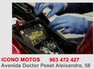 cambiar bateria moto valencia