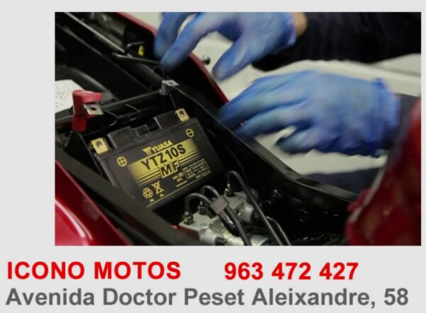 cambiar bateria moto valencia